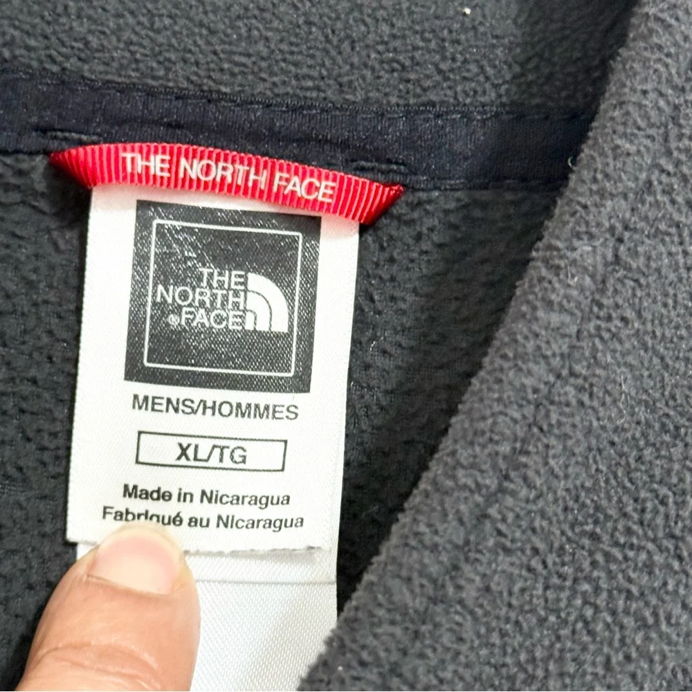 The North Face TKA 100 Quarter Zip Fleece Pullover Black Men’s XL